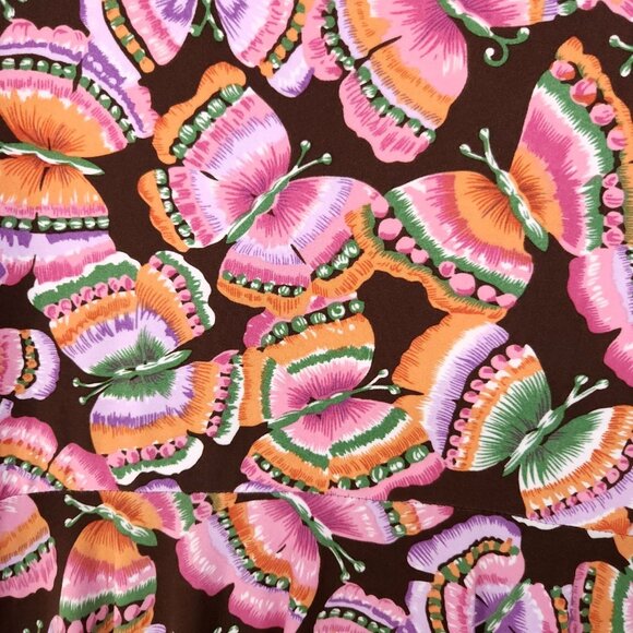 Free People Mini Swing Dress Womens Small Butterfly All Over Print Sleeveless - Picture 13 of 14